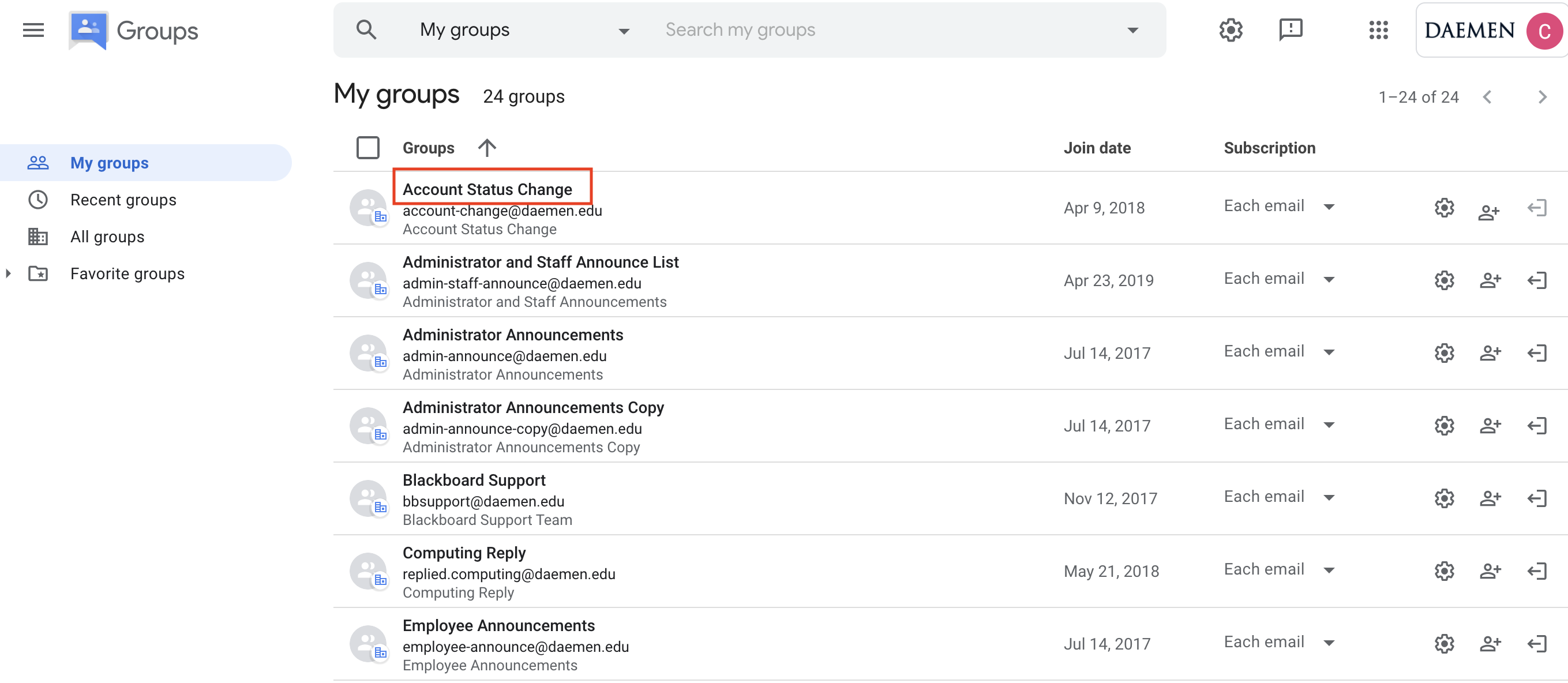 How to create an e-mail list group in Google Groups 