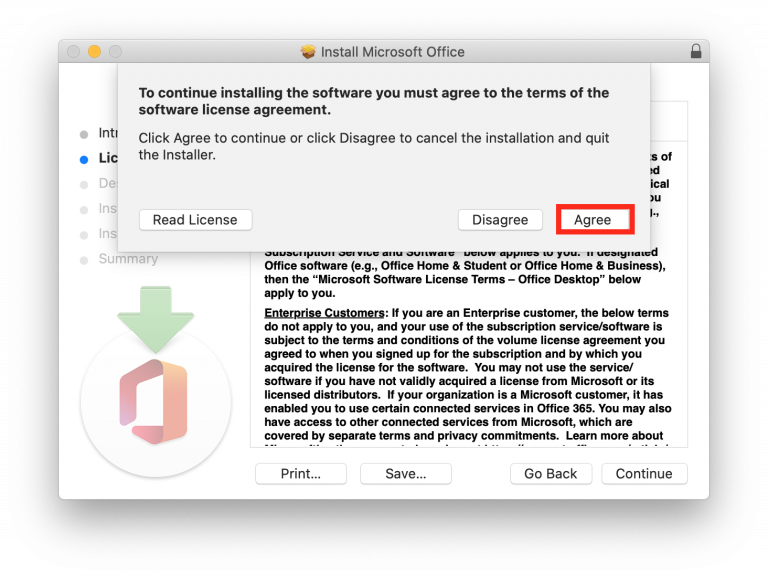 how to install microsoft office on mac for free