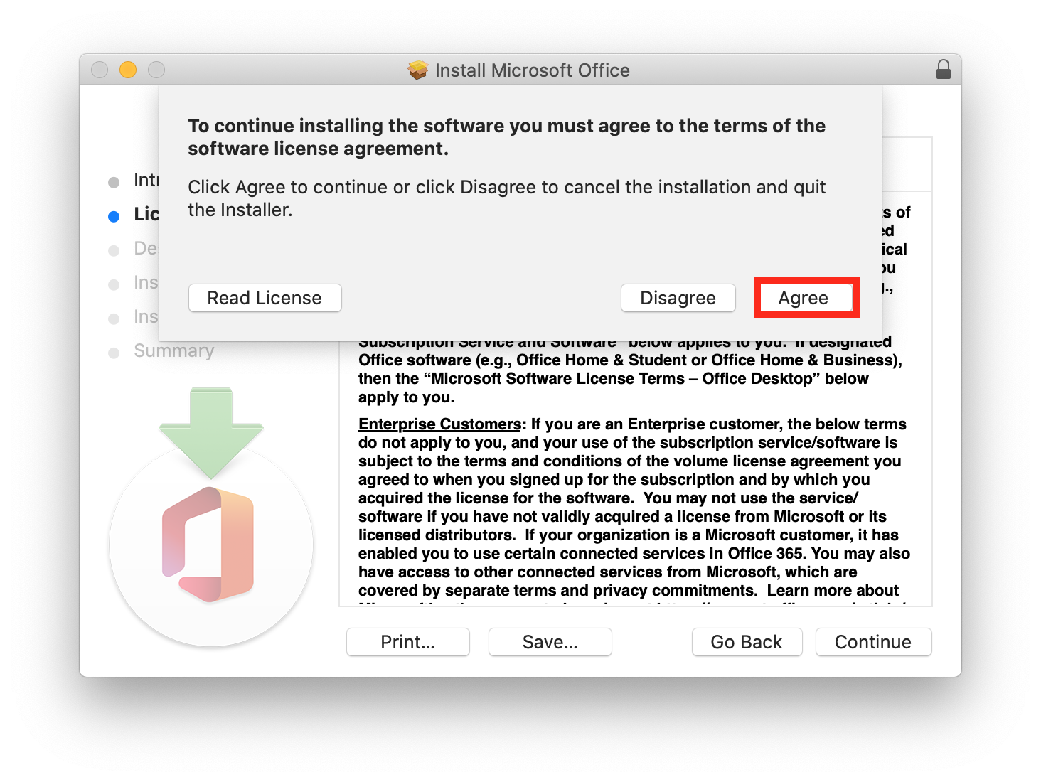 remove microsoft office 365 from mac
