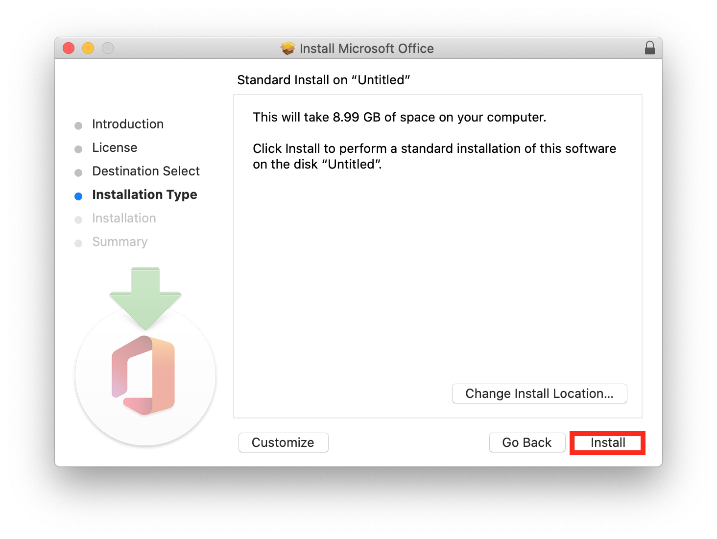 how to downgrade l microsoft office 365 on mac