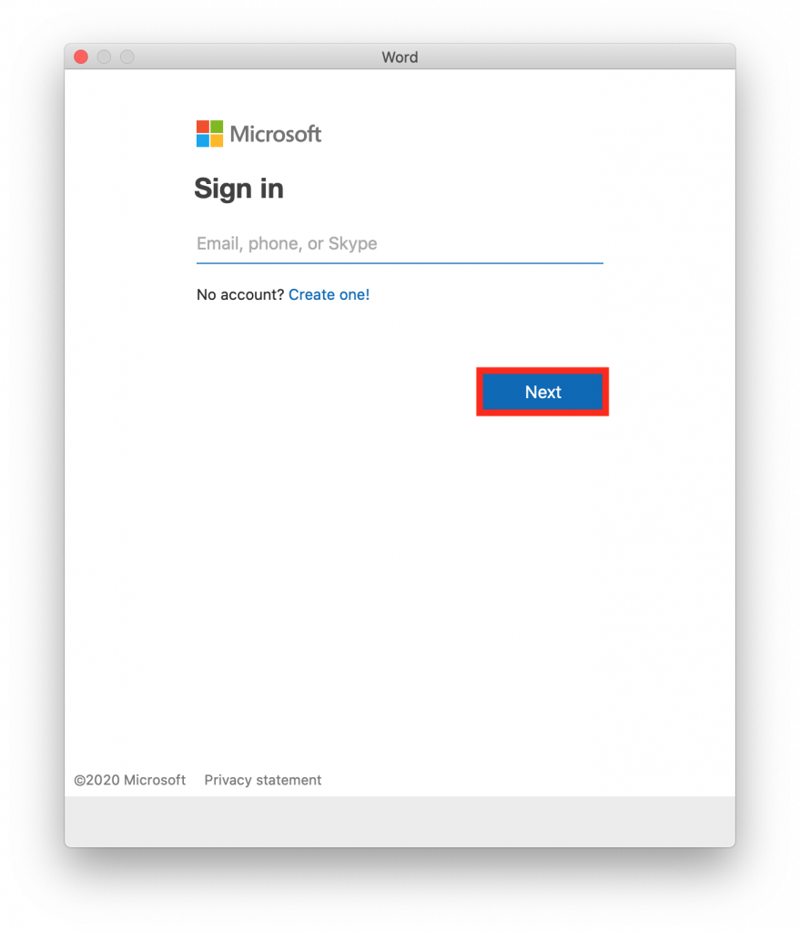 sign in office 365 mac