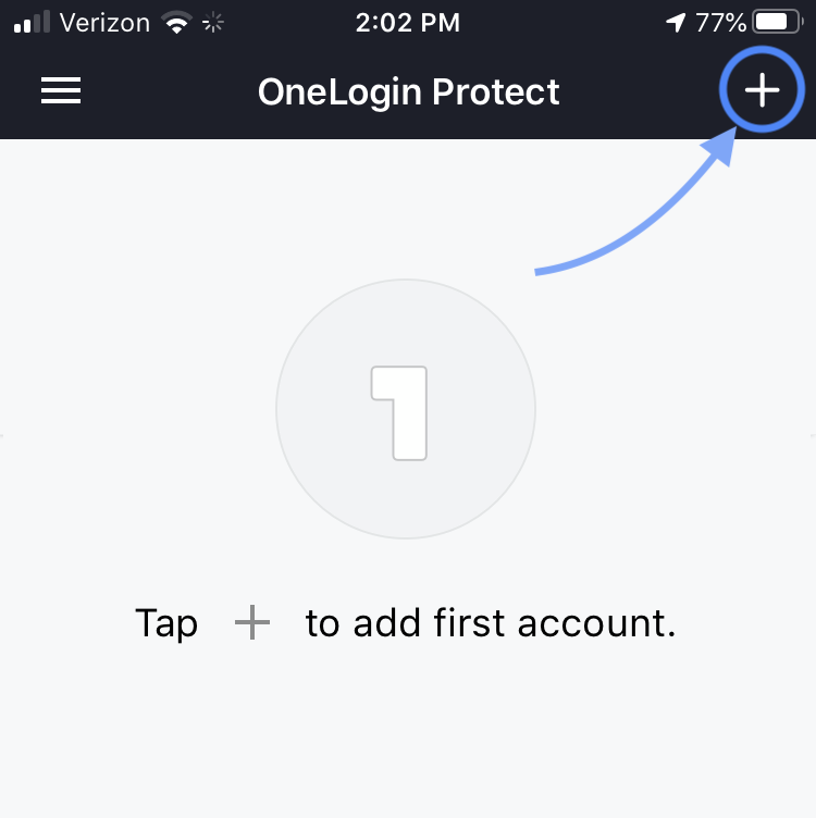 OneLogin App add account