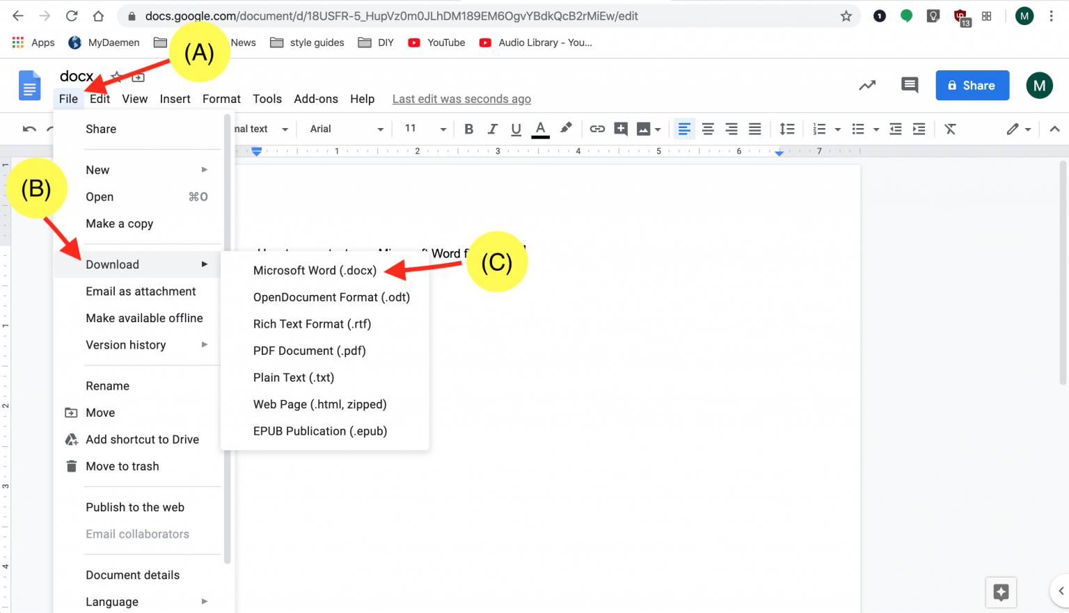 How to Save a Google Doc as a Word File How Do I?