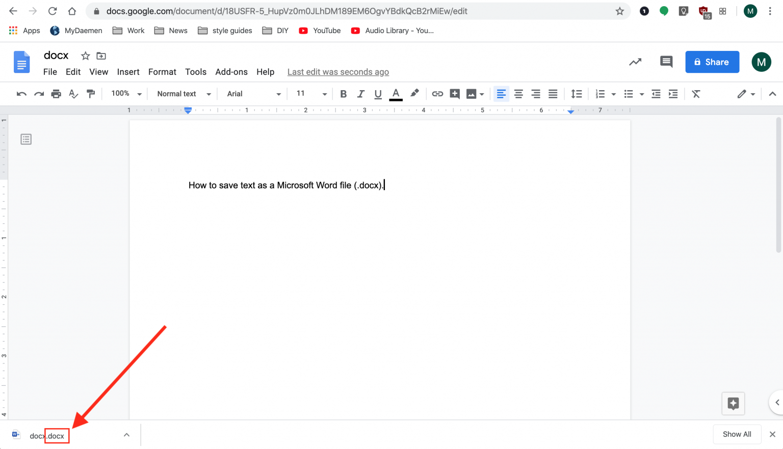 How To Save A Google Doc As A File