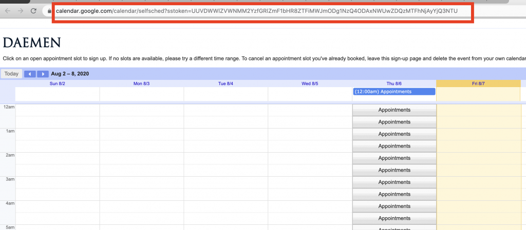 Creating Appointment Slots In Google Calendar How Do I