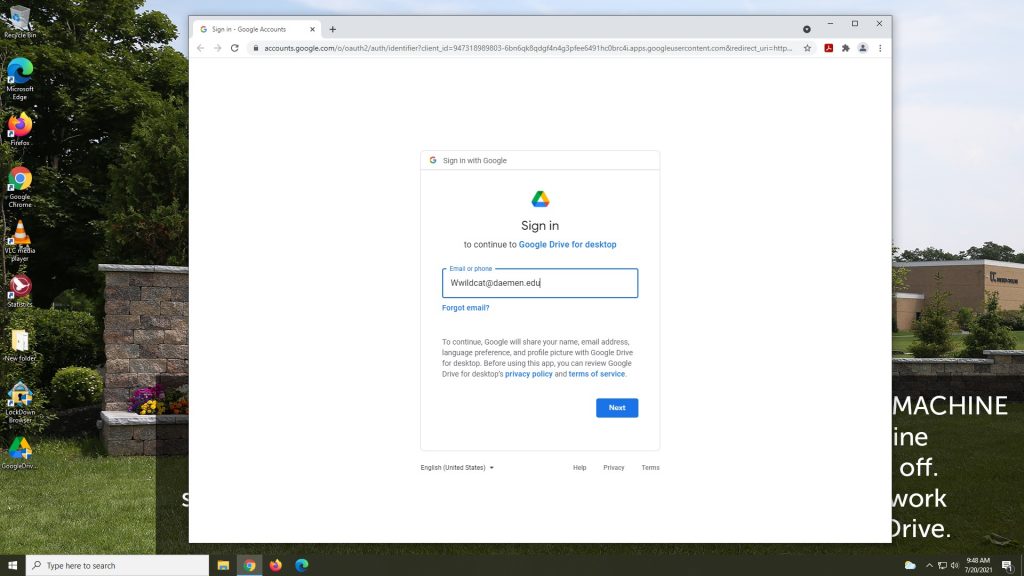 How to log in/out of Google Drive on a PC - Main Staff