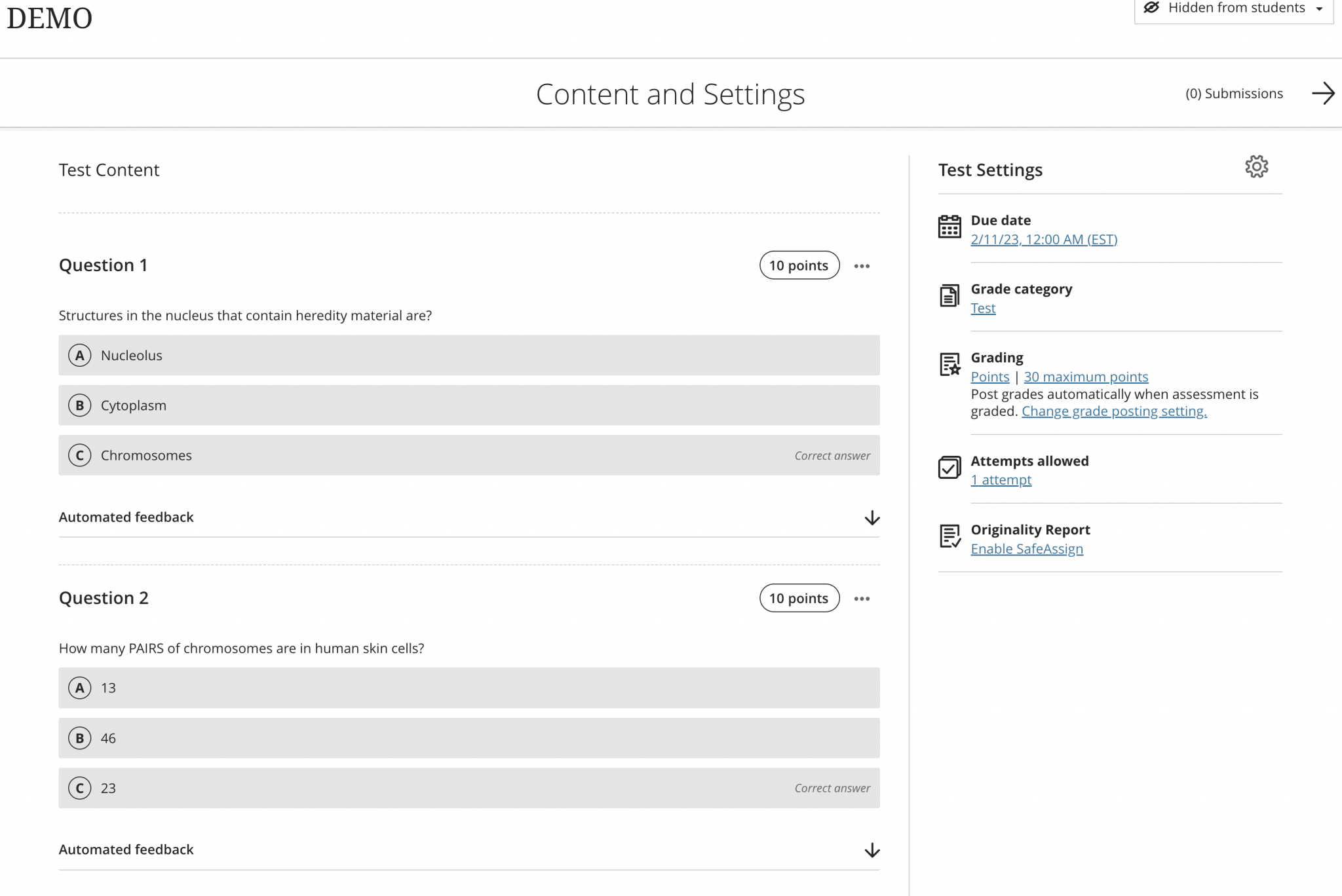 Uploading Test to Blackboard from Blackboard Test Pool/Banks Generator